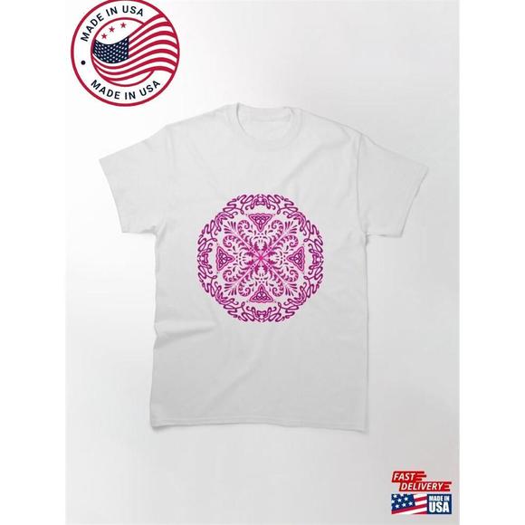 Other - Celtic Ferns Pink Classic T-Shirt Unisex